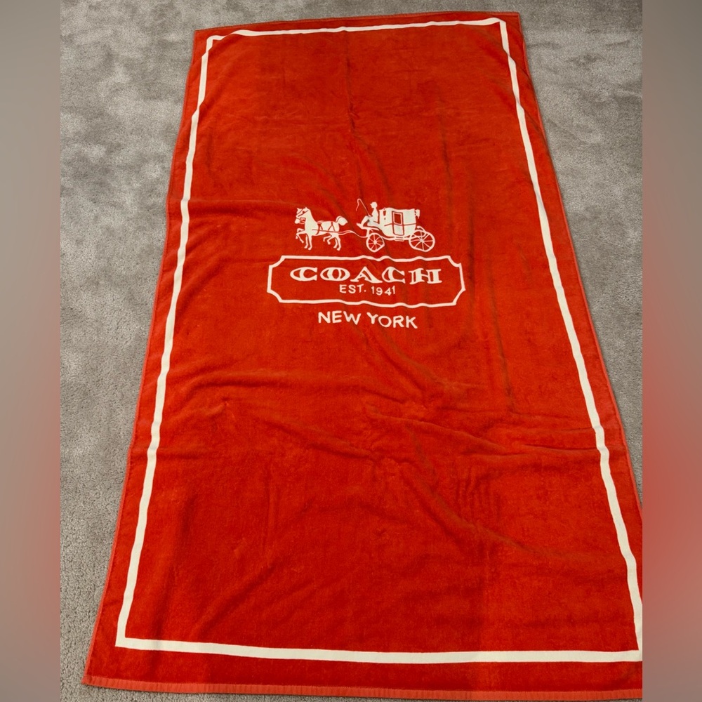 Coach beach towel